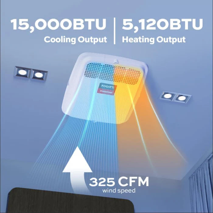 Fogatti InstaCool 150P II RV Rooftop Air Conditioner and Heater 15,000 BTU 115V New