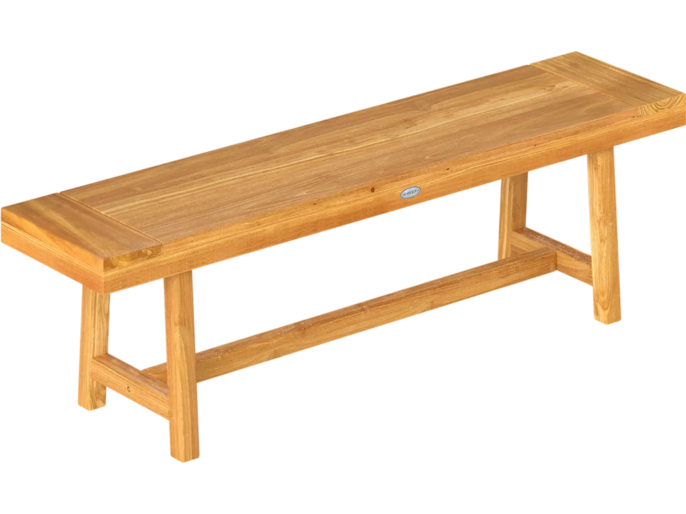 63 Inch Solid Wood Bench for up to 3 People