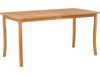63 inch Outdoor Dining Table with Umbrella Hole Farmhouse Bistro Dinette Furniture