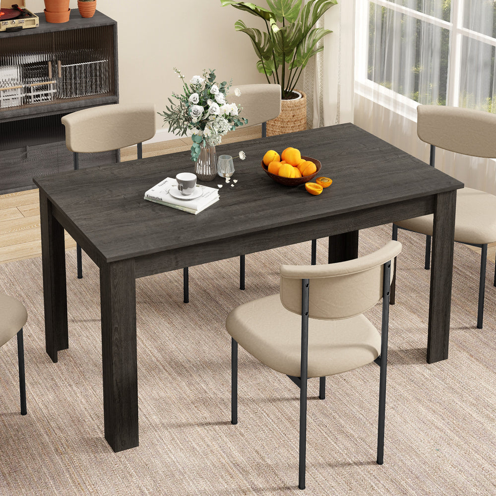 63 Inch Rectangular Modern Dining Kitchen Table-Gray - Gallery View 1 of 7