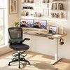63 x 24 Inch Height Adjustable Sit Stand Computer Desk with 3 Memory Presets-Natural - Gallery View 1 of 11
