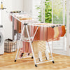 64 Inches Clothes Drying Rack with Height Adjustable Wings-White - Gallery View 1 of 12