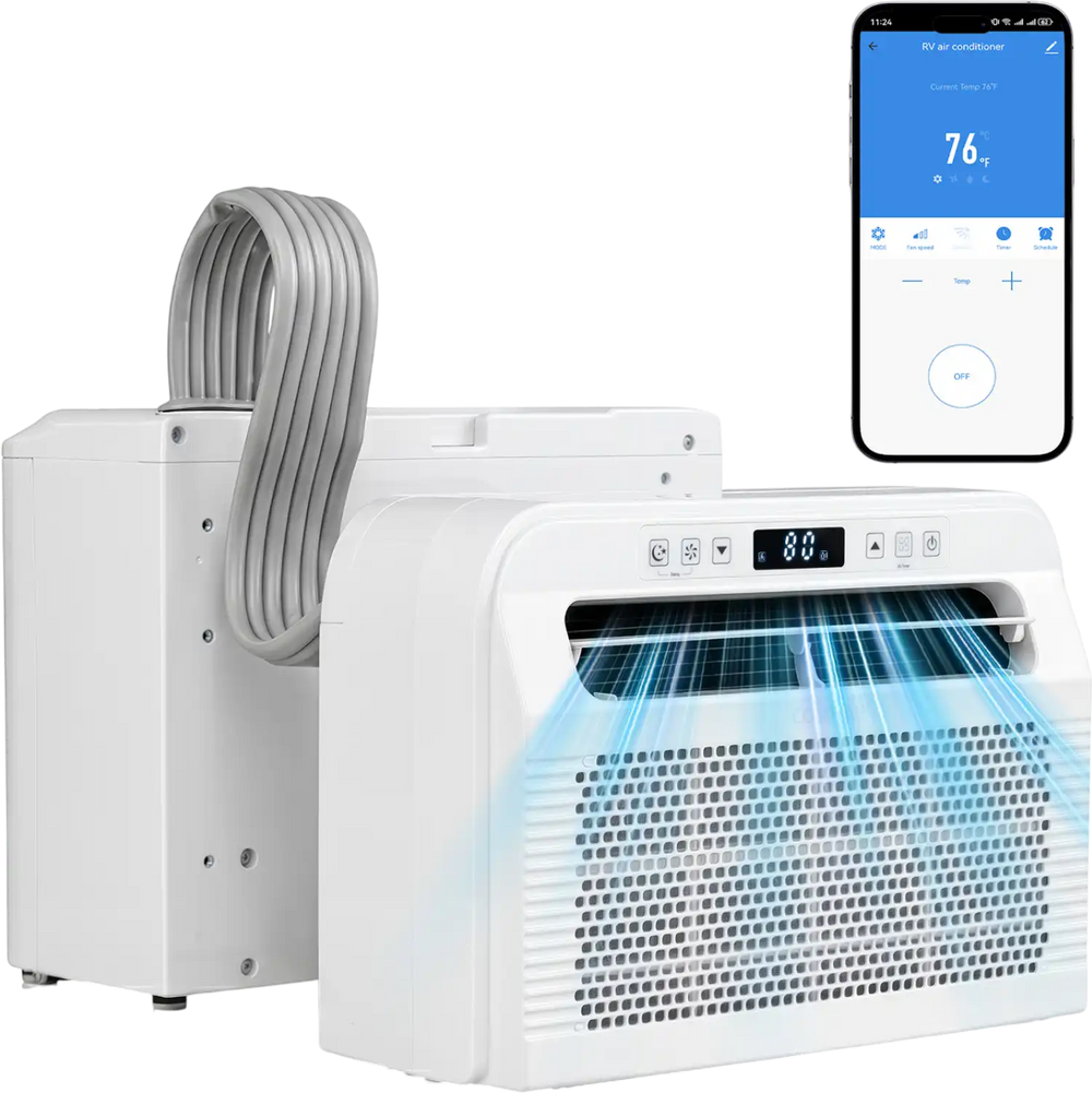 6500 BTU window AC unit with WiFi control, quiet operation, and a flexible design for spaces up to 120 sq.ft.