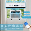 6500 BTU window AC unit with WiFi control, LED display, and quiet operation, ideal for spaces up to 120 sq.ft.