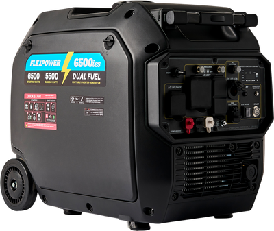 RVMP Flex Power 6500ies 5500/6500W Portable Generator Dual Fuel Gas Propane Inverter Electric Start New