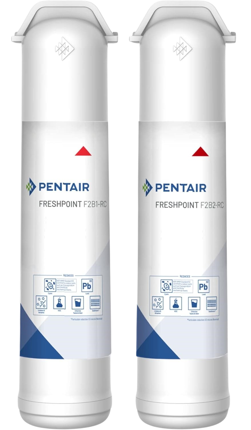 Pentair F2B2-RC FreshPoint Replacement Carbon Filter Cartridge Twin Pack New