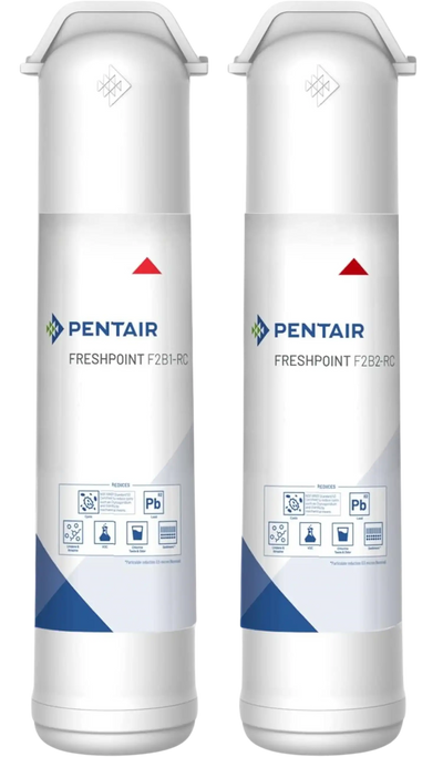 Pentair F2B2-RC FreshPoint Replacement Carbon Filter Cartridge Twin Pack New