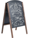 31.5 Inch Wood A-Frame Sidewalk Signage Chalkboard