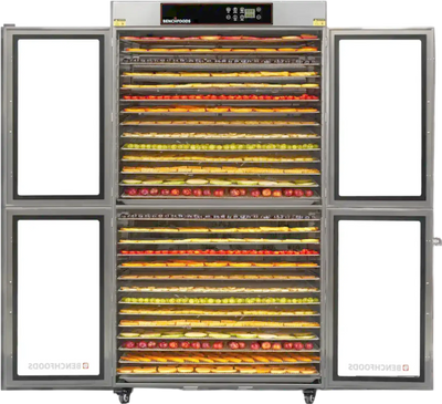 BenchFoods Commercial Dehydrator Digital Dual Zone 28 Tray 130 Sq. Ft 6000W New