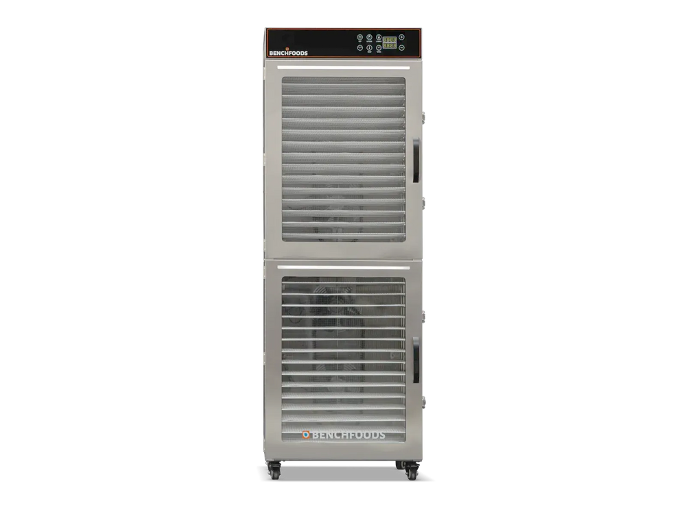 BenchFoods Vertical Dehydrator Dual Zone 32 Tray Digital Stainless Steel 3750W New