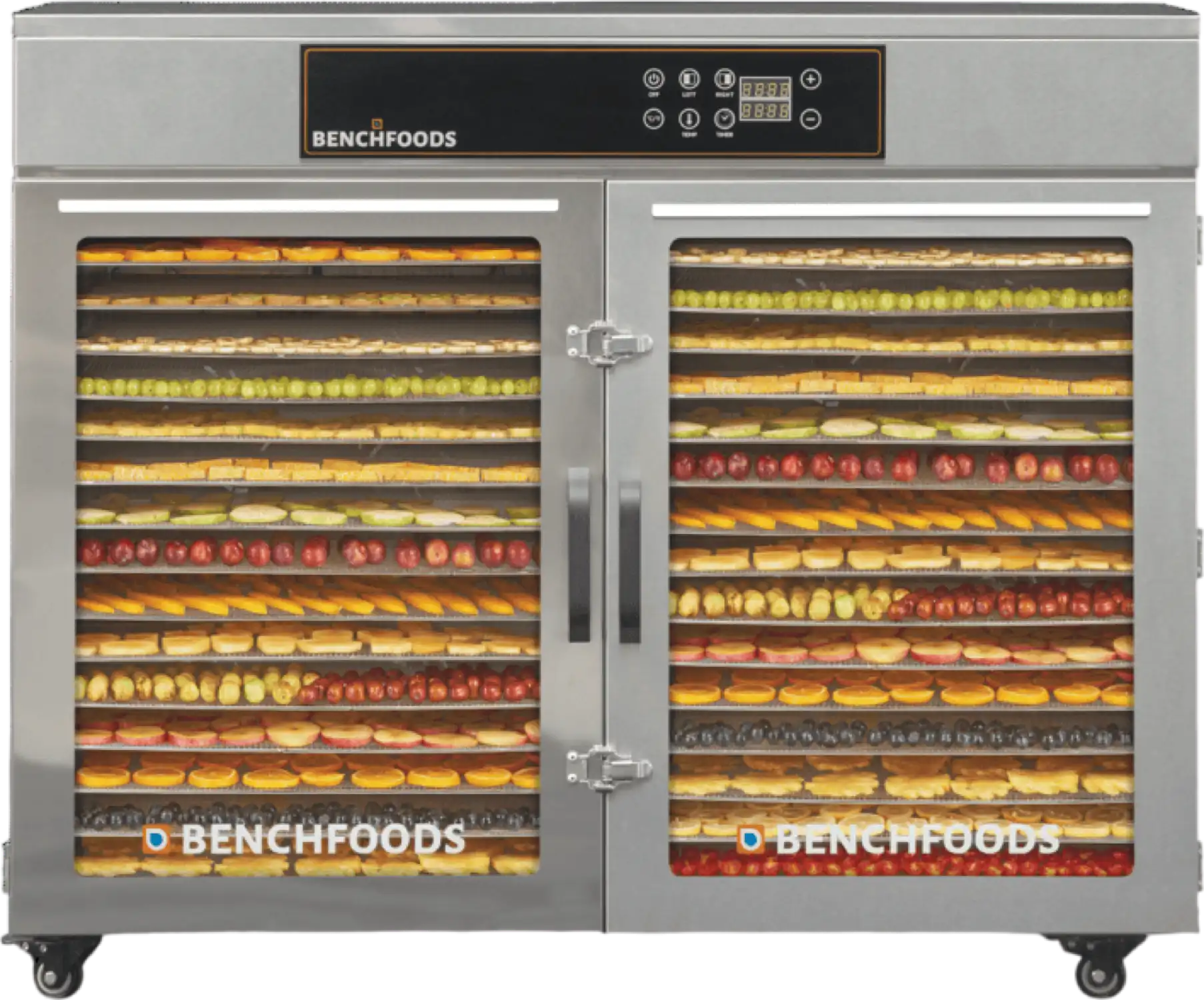 BenchFoods Horizontal Dehydrator Dual Zone 32 Tray Digital Stainless Steel 3750W New