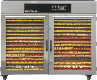 BenchFoods Horizontal Dehydrator Dual Zone 32 Tray Digital Stainless Steel 3750W New