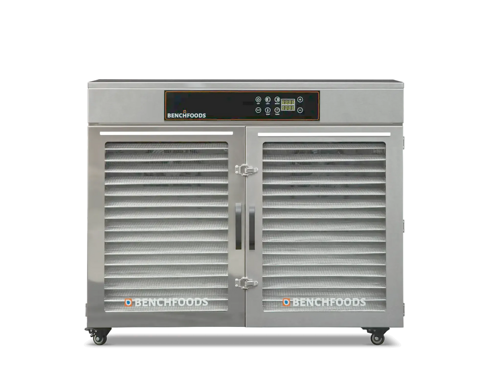 BenchFoods Horizontal Dehydrator Dual Zone 32 Tray Digital Stainless Steel 3750W New