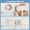 Installation methods for the 67.5" extra tall pet gate, showing pressure and hardware mounting options for easy setup.