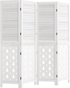 Wood room divider with tree-inspired patterns, featuring a stable paulownia wood frame and foldable design for versatile use.