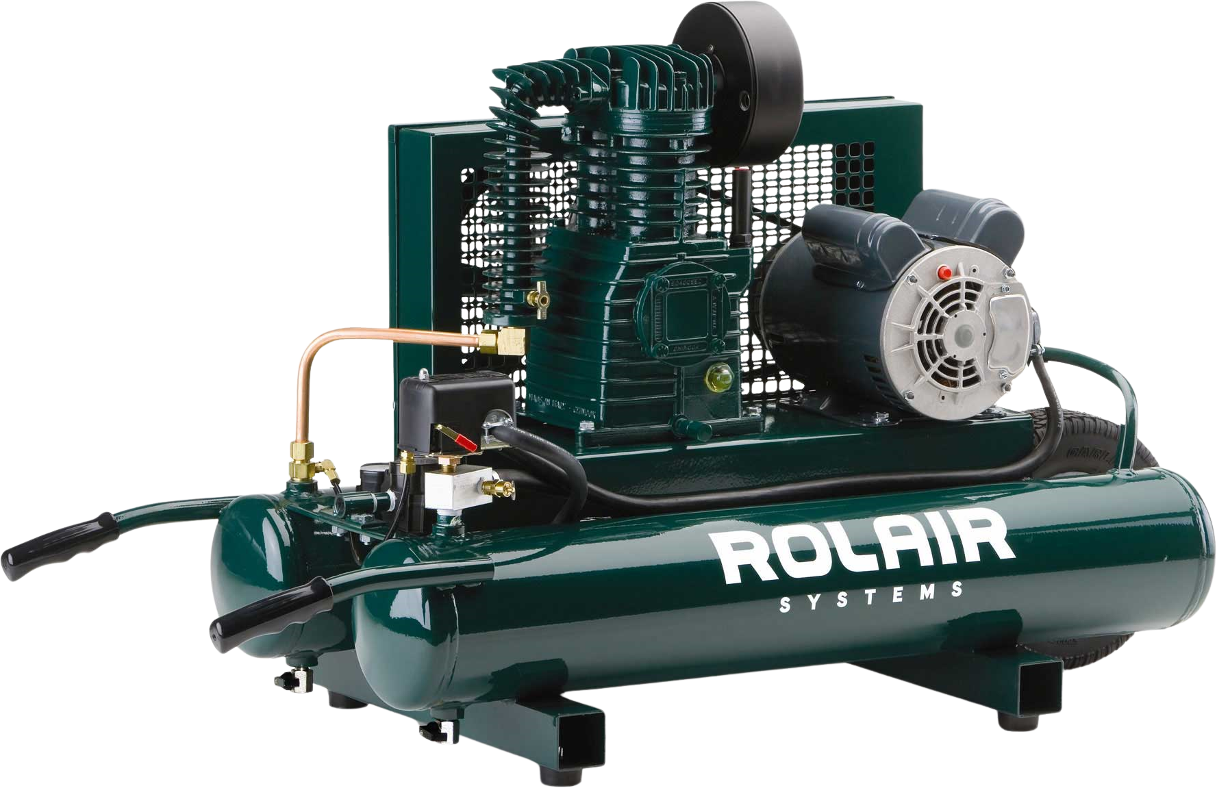 Rolair 6820K17D Air Compressor Wheelbarrow Electric Dual Voltage 9 gal. 2 HP Single Stage Pump Manufacturer RFB