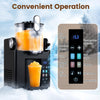 68 oz frozen drink maker in black with LED display, hardness control, and four preset modes for slushies and soft serve.
