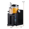 68 oz frozen drink maker in black with LED display, four preset modes, and rapid freezing for homemade slushies.