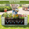 Galvanized raised garden bed with cover, featuring open bottom design for healthy plant growth and preventing.