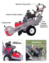 Dosko 691SP-20HE Self-Propelled Stump Grinder with Honda GX630 Engine Gas 20 HP and 14" x 3/8" Cutter Hydrostatic Drive Electric Start New