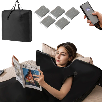 Costway Portable Full-Body Personal Home Sauna Black 349162758 New