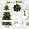 6 Feet Artificial Christmas Tree Hinged Xmas Tree with Lights and 3 Auto Timers - Gallery View 10 of 10