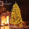 6 Feet Artificial Christmas Tree Hinged Xmas Tree with Lights and 3 Auto Timers - Gallery View 3 of 10