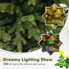 6 Feet Artificial Christmas Tree Hinged Xmas Tree with Lights and 3 Auto Timers - Gallery View 7 of 10