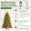 6 Feet Artificial Christmas Tree Hinged Xmas Tree with Lights and 3 Auto Timers - Gallery View 8 of 10