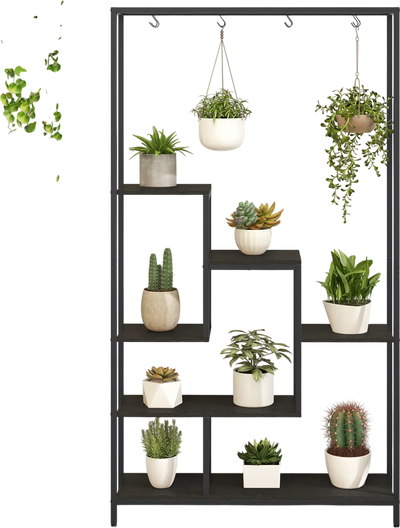 Costway 6-Tier Tall Metal Indoor Plant Stand Shelf 71
