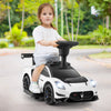 6V Electric Kids Ride on Push Car Maserati Licensed with Foot Pedal and Music-White - Gallery View 1 of 10