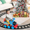6V Electric Kids Ride On Car Toy Train with 16 Pieces Tracks-Navy - Gallery View 1 of 10