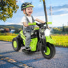 6V Kids Electric Ride on Motorcycle with Bubble Maker and Music-Green - Gallery View 1 of 11