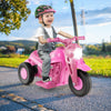 6V Kids Electric Ride on Motorcycle with Bubble Maker and Music-Pink - Gallery View 1 of 11