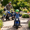 6V Kids Motorcycle with Detachable Training Wheels and Music for Ages 2-5-Blue - Gallery View 1 of 10