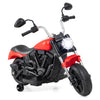 6V Kids Motorcycle with Detachable Training Wheels and Music for Ages 2-5-Red - Gallery View 1 of 1