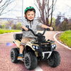 6V Kids Ride On ATV with Spray Function and Storage Box with Music-Khaki - Gallery View 1 of 9