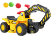 6V Kids Ride On Excavator Fun Digger with Folding Basketball Hoop