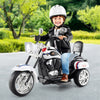 6V Powered Toddler 3-Wheel Motorbike Ride On Toy with Horn and Headlight-Black and White - Gallery View 1 of 10