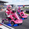 6V Ride-on Drift Car with Lights and Adjustable Seat-Pink - Gallery View 1 of 10