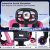 6V pink ride-on drift car features glowing wheels, adjustable seat, and immersive sound effects for fun outdoor adventures.