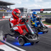 6V Ride-on Drift Car with Lights and Adjustable Seat-Black - Gallery View 1 of 10