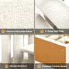 Close-up of the thick soft lamb velvet texture on the 4-step beige cat stairs, designed for stability and comfort.
