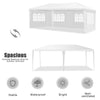 Spacious 10 x 20 feet outdoor party canopy tent with removable walls, waterproof PE fabric, and portable carry bag.