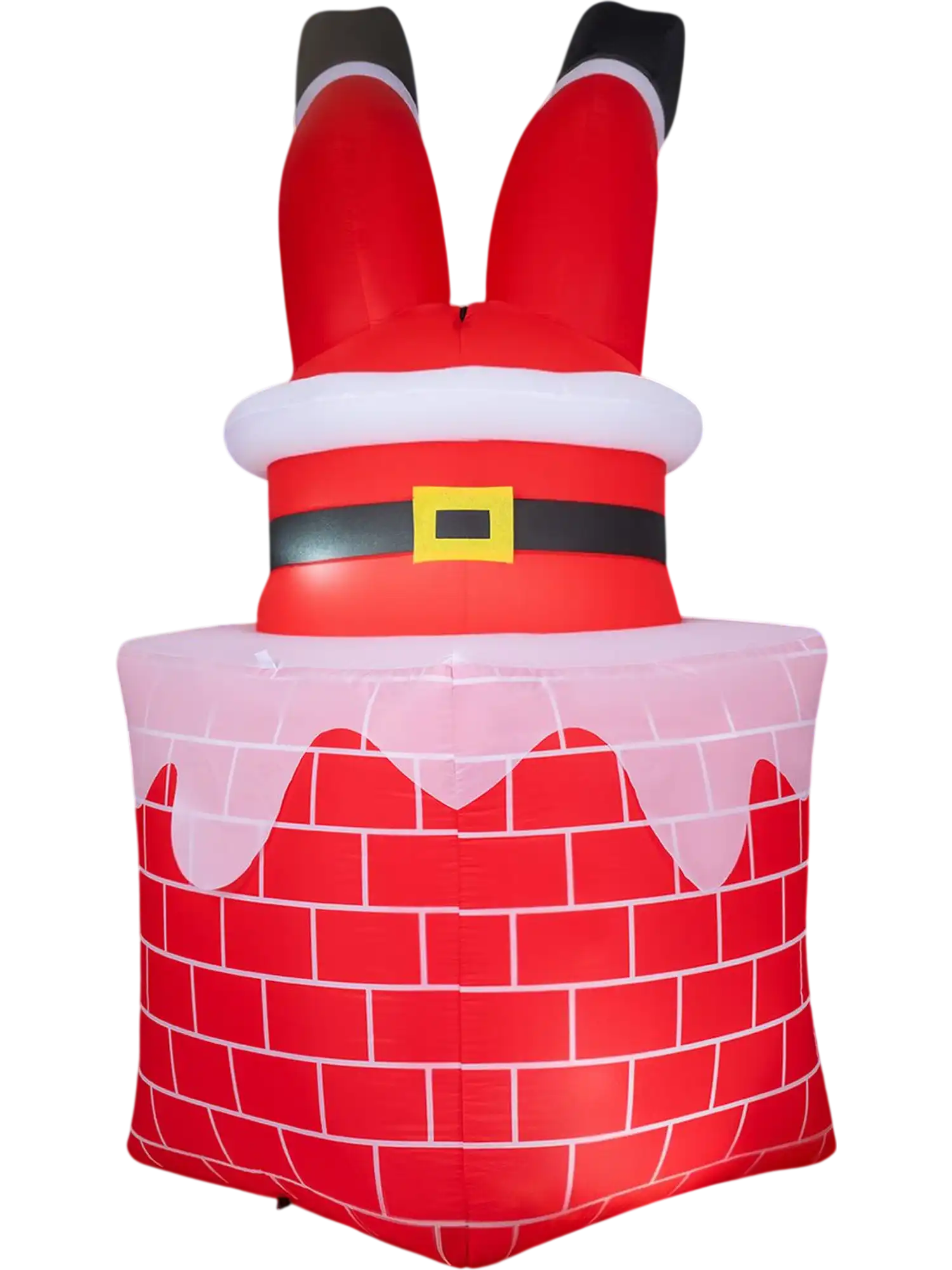 Costway 6.2' Christmas Inflatable Santa Claus in Chimney w/ LED Lights Moving Legs 15552958 New