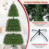 6.3 FT Smart Christmas tree with 230 RGB LED lights, hinged branches for easy setup, and a folding metal stand for stability.