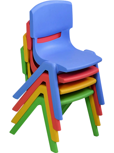 Costway 4-Pack Colorful Stackable Plastic Children Chairs 97845260 New