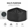 Outdoor fire pit with waterproof cover, high-temp resistance finish, ideal for patio, camping, or poolside use.