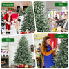 7-foot artificial Christmas tree with 1260 mixed PE and PVC tips, perfect for creating a festive atmosphere at home.