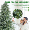 8 feet hinged artificial Christmas spruce tree with mixed PE and PVC tips for a natural look and easy setup.